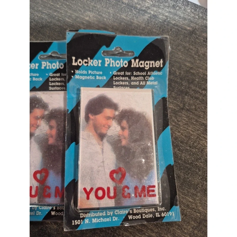 2 Vintage‎ Claires Boutiques Locker Photo Magnets You & Me
